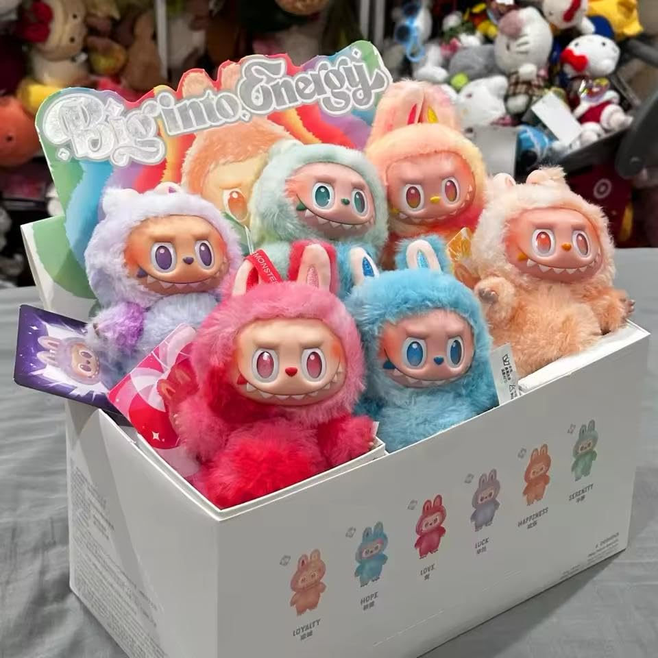 Labubu 3gan Plush Toy Collection, Colourful Soft Character Dolls, Collectible